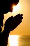 person praying