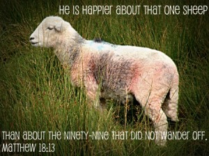 lost sheep found by Jesus