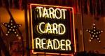 tarot card reader illuminated sign