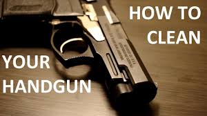 how to clean your handgun
